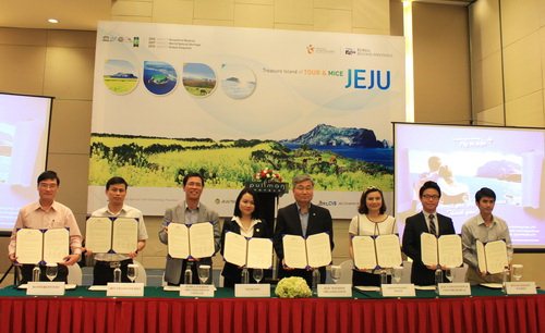 Lễ ký kết Biên bản hợp tác giữa du lịch Jeju và các doanh nghiệp Việt Nam